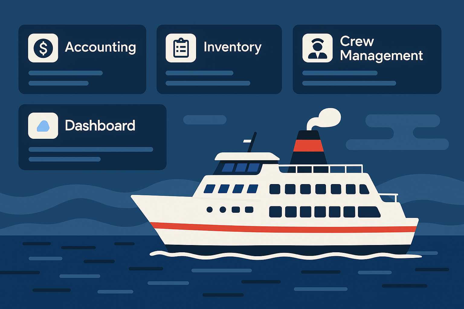 Illustration d'un navire pour l'étude de cas de transport maritime