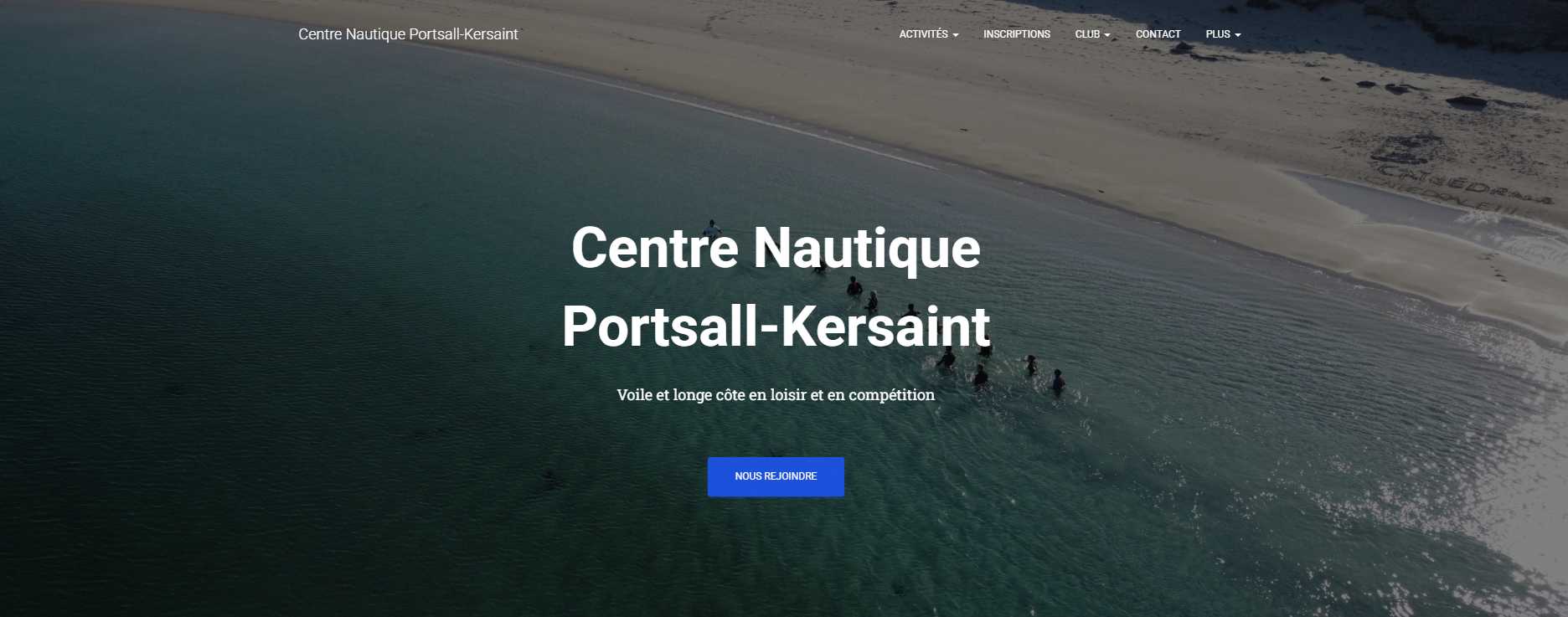 Aperçu du site du Centre Nautique Portsall Kersaint